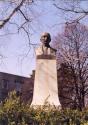 The statue of E.S Kovács, the hospital´s first dir The statue of E.S Kovács, the hospital´s first dir
