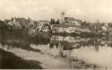 year 1946 - the flooded River Ipel with the church year 1946 - the flooded River Ipel with the church